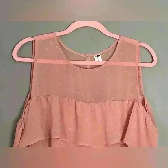 Old Navy Long Sleeve Cold Shoulder Ruffle Top (246) - Picture 7 of 11